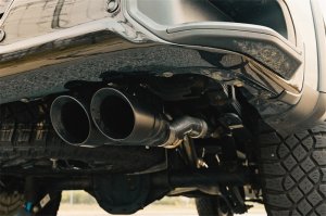 Chevrolet Silverado 1500 Performance Exhaust - Rear - CORSA Performance - Cat Back, Dual Rear Exit, Twin 4in Tips - Black - `22-`24